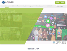 Tablet Screenshot of lpik.itb.ac.id